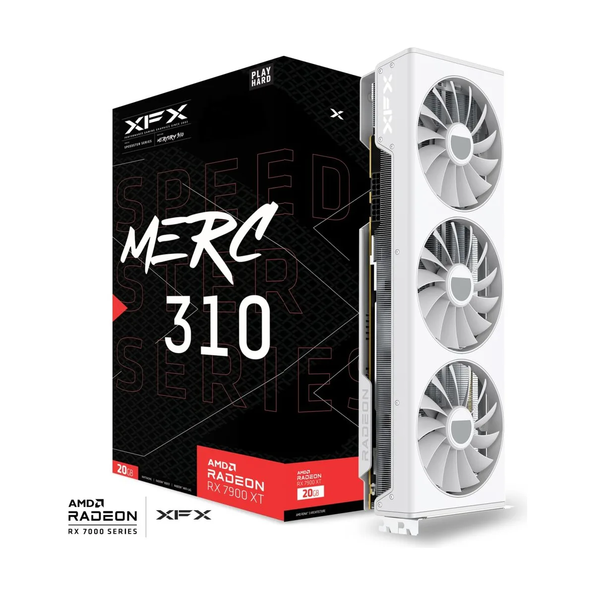 XFX MERC310 AMD Radeon RX 7900 XT Gaming Graphics Card White