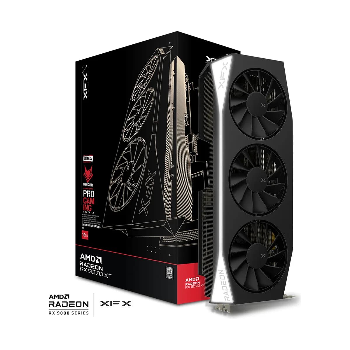 XFX Mercury AMD Radeon RX 9070XT Gaming Edition