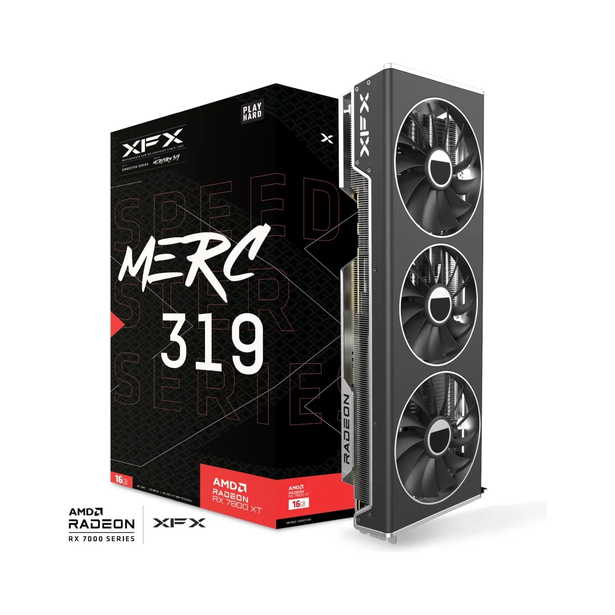 XFX Speedster MERC 319 Radeon RX 7800 XT BLACK Edition