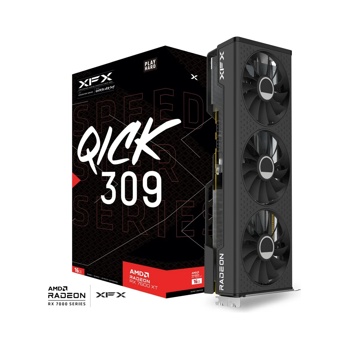 XFX SPEEDSTER QICK 309 AMD Radeon RX 7600 XT