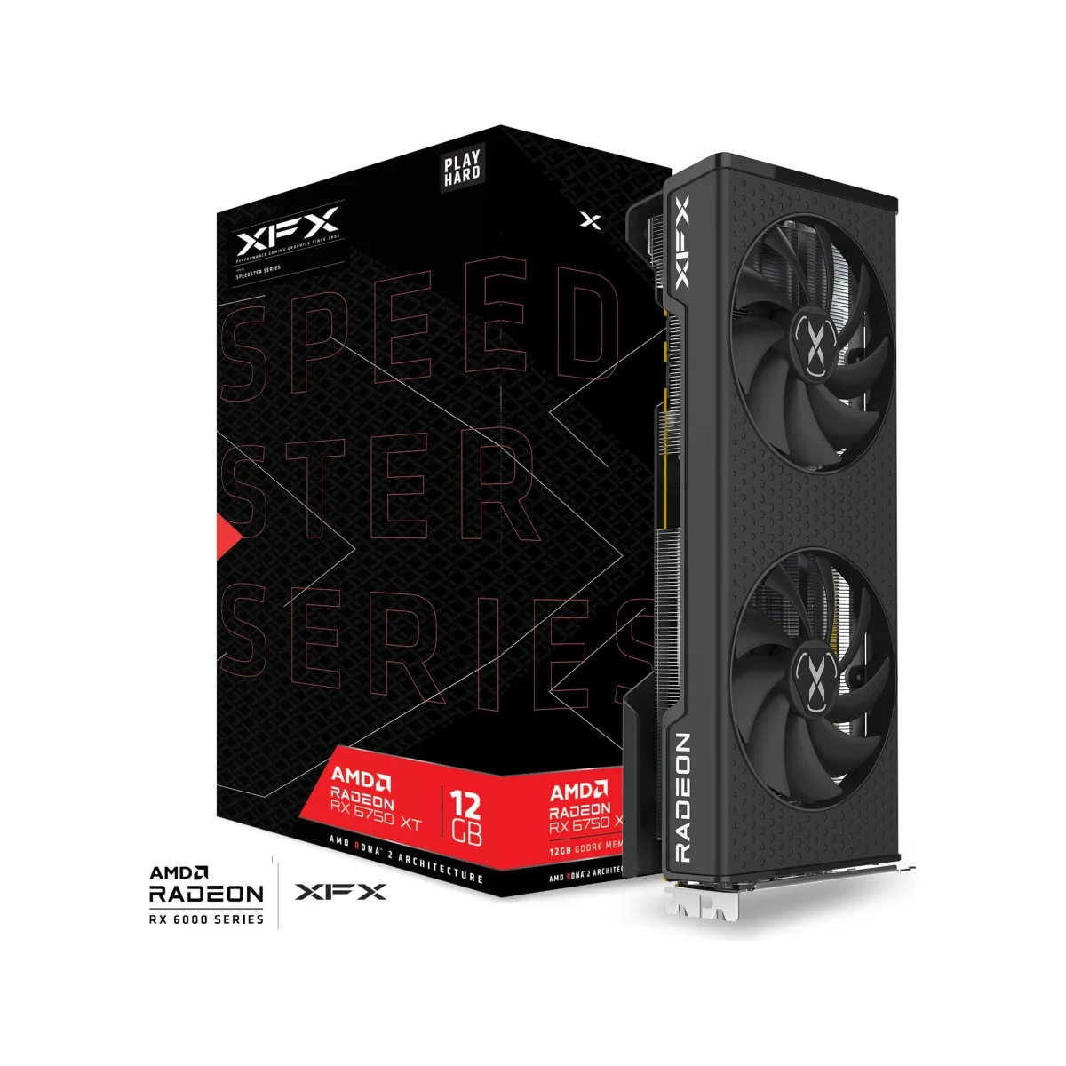 XFX SPEEDSTER SWFT AMD Radeon RX 6750 XT Core Gaming Graphics Card