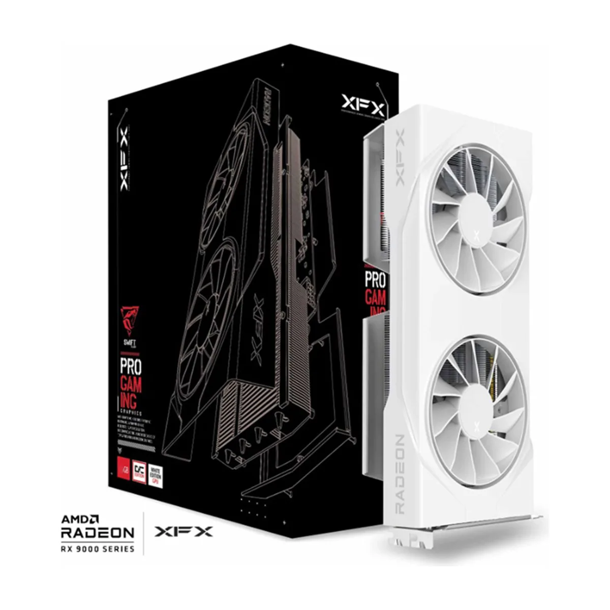 XFX Swift AMD Radeon RX 9060 XT OC White Gaming Edition 16GB