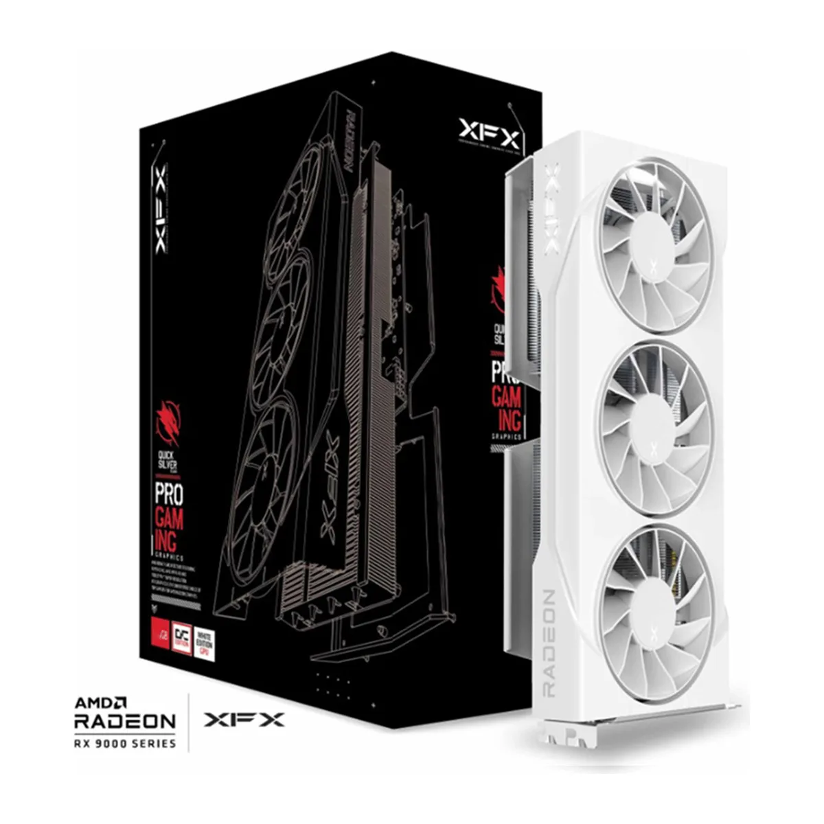 XFX Swift AMD Radeon RX 9060 XT OC White Triple Fan Gaming Edition 16GB