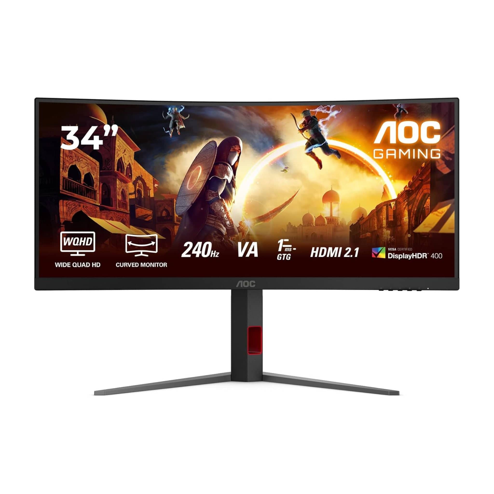 AOC CU34G4Z 34" Curved UWQHD 240Hz Gaming Monitor