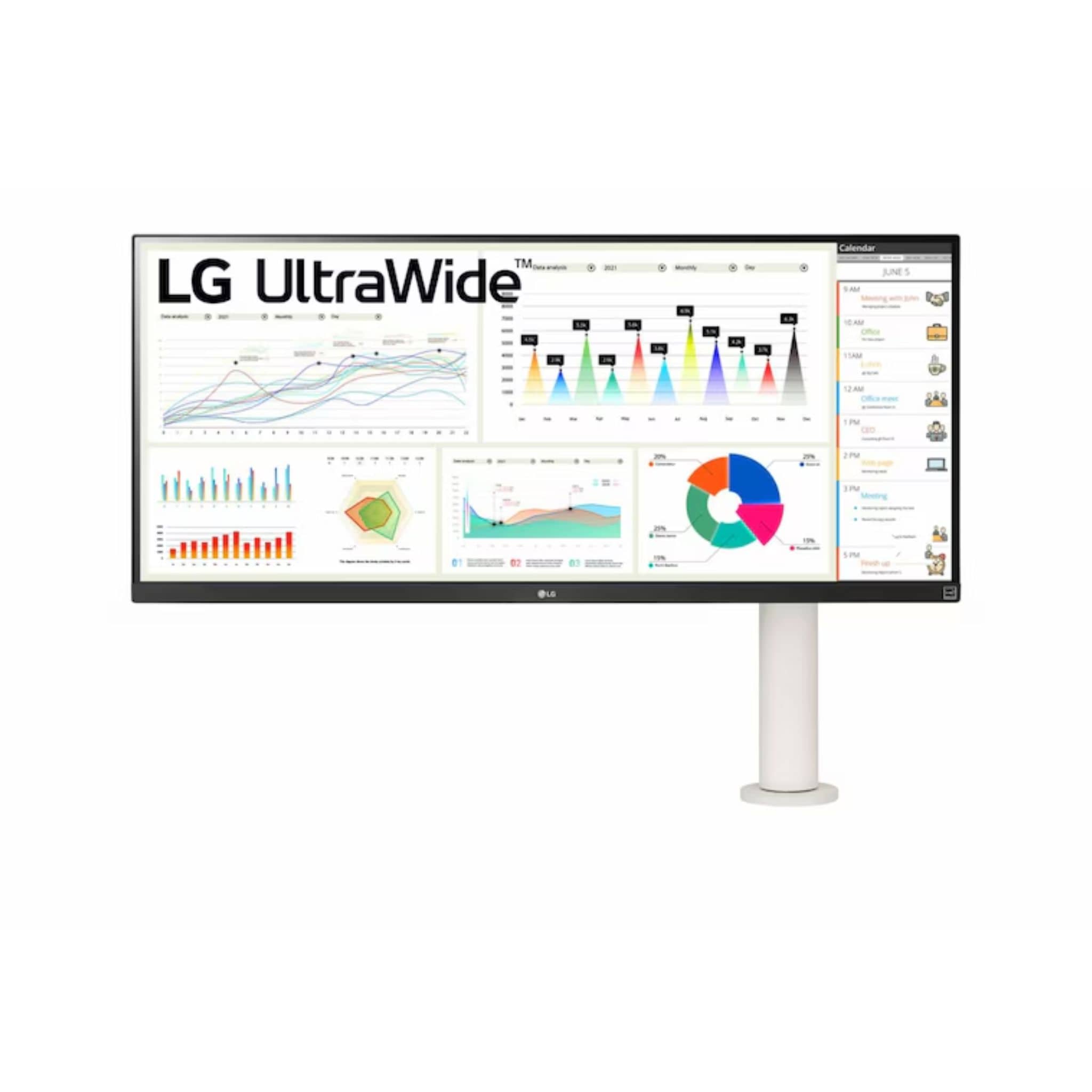 LG 34" UltraWide FHD 2560x1080 Monitor with Ergo Stand & USB-C