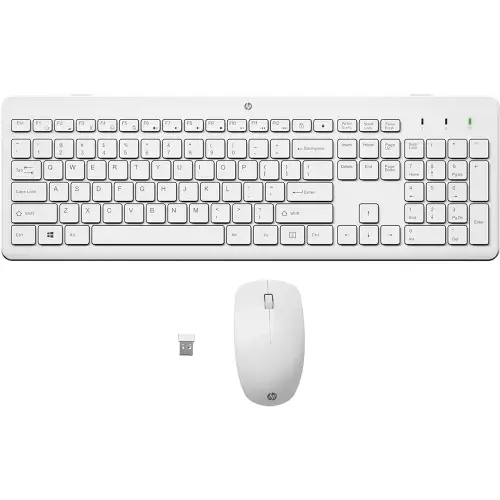 HP USB Keyboard and Mouse Combo White