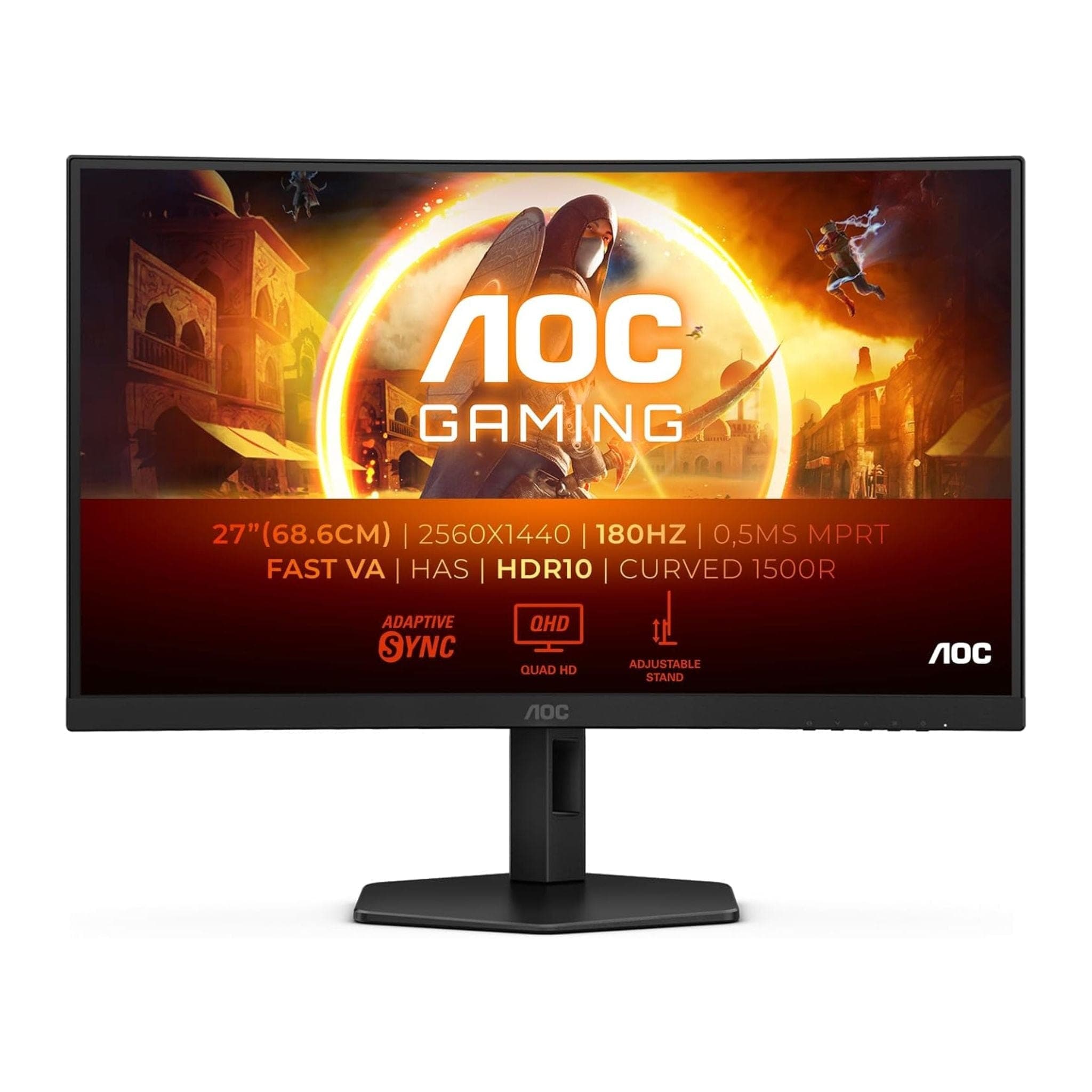 AOC CQ27G4X 27" Curved QHD 180Hz Gaming Monitor