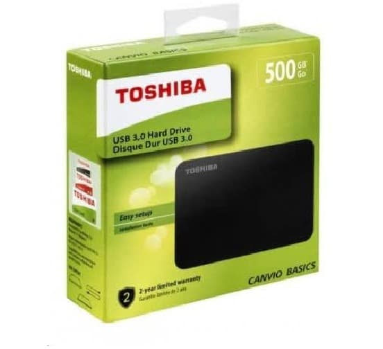 Toshiba 500GB Portable External Hard Drive