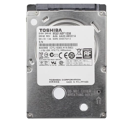 Toshiba 1TB Laptop Hard Drive