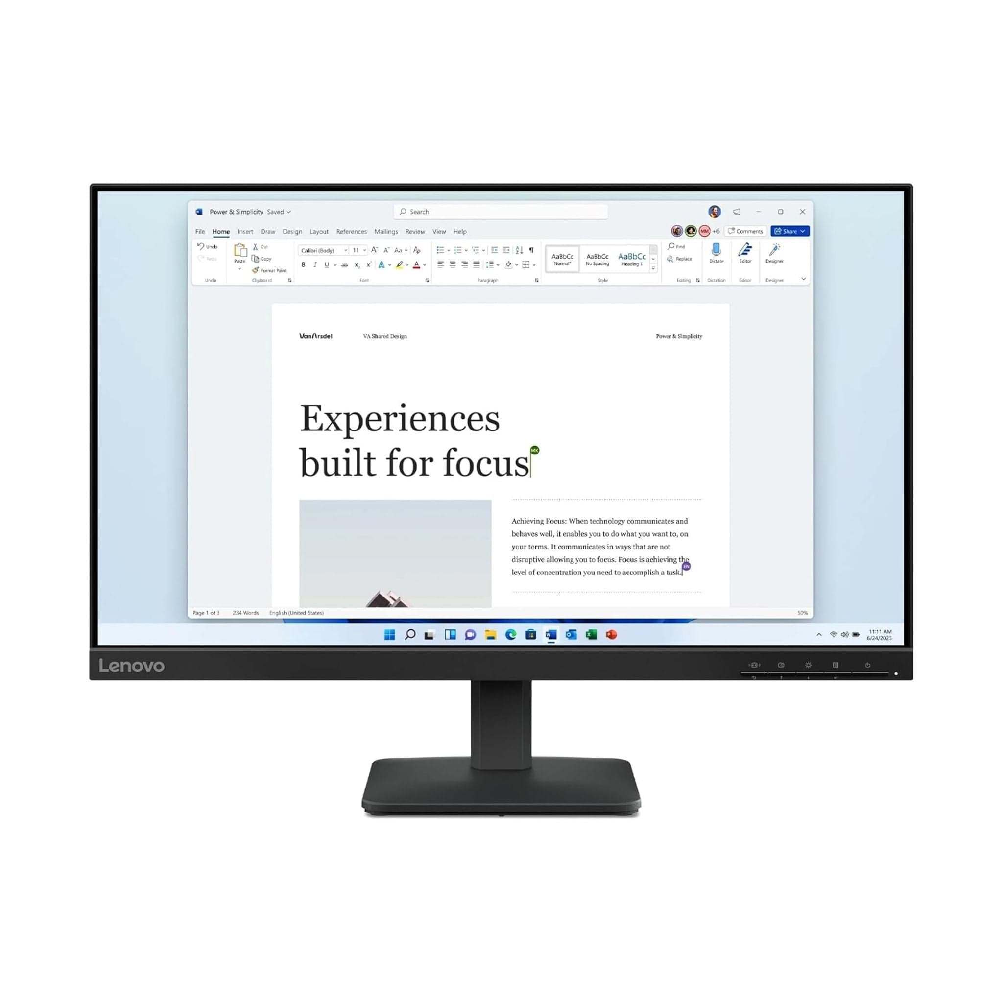 Lenovo L24-41 23.8" FHD 100Hz IPS Monitor