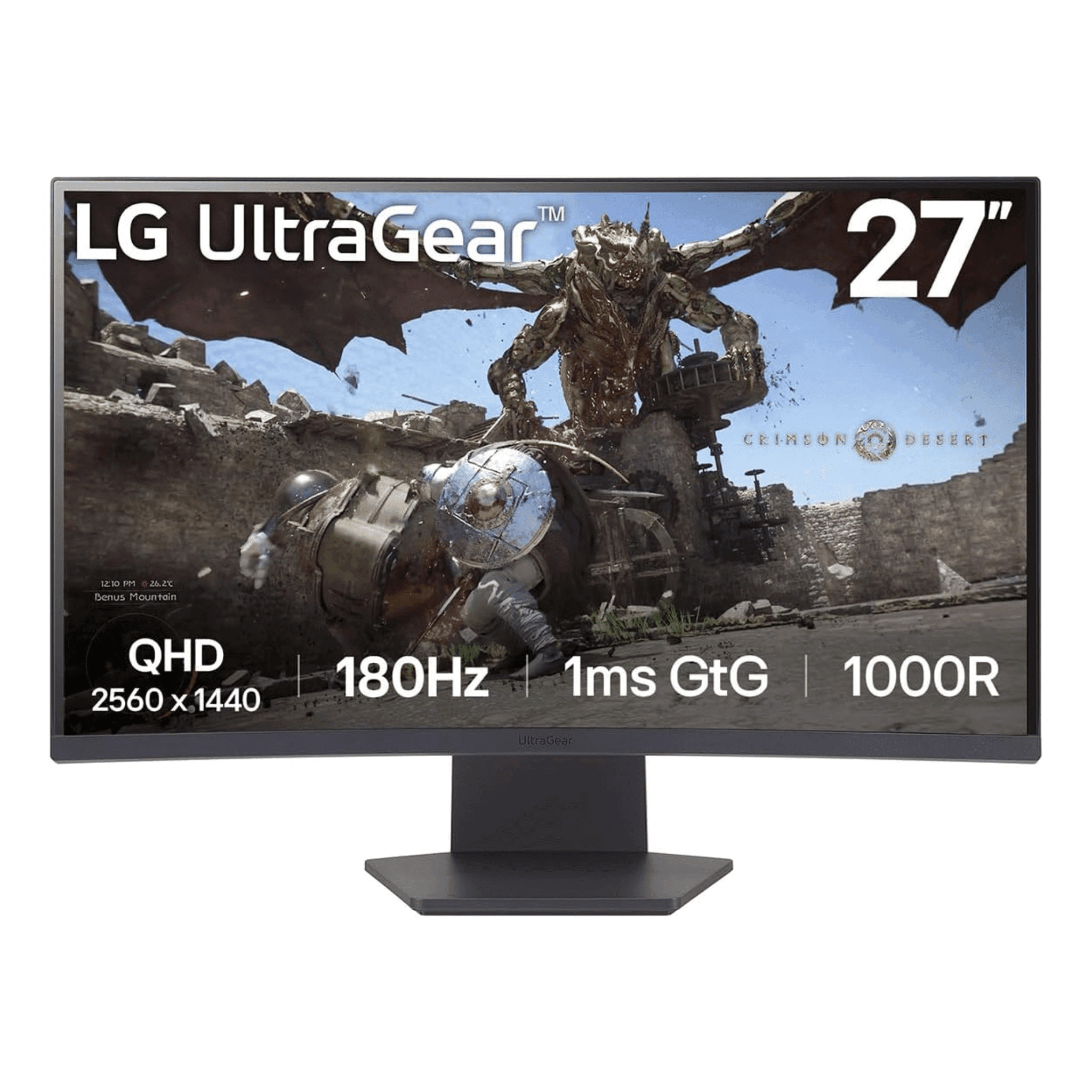 LG UltraGear 27GS60QC 27" QHD 180Hz Curved