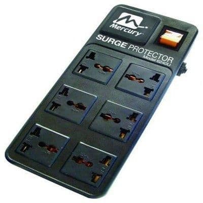 Mercury Surge Protector with 6 Outlets and 4 USB Ports