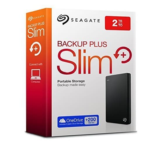 Seagate Backup Plus 2TB Portable Hard Drive