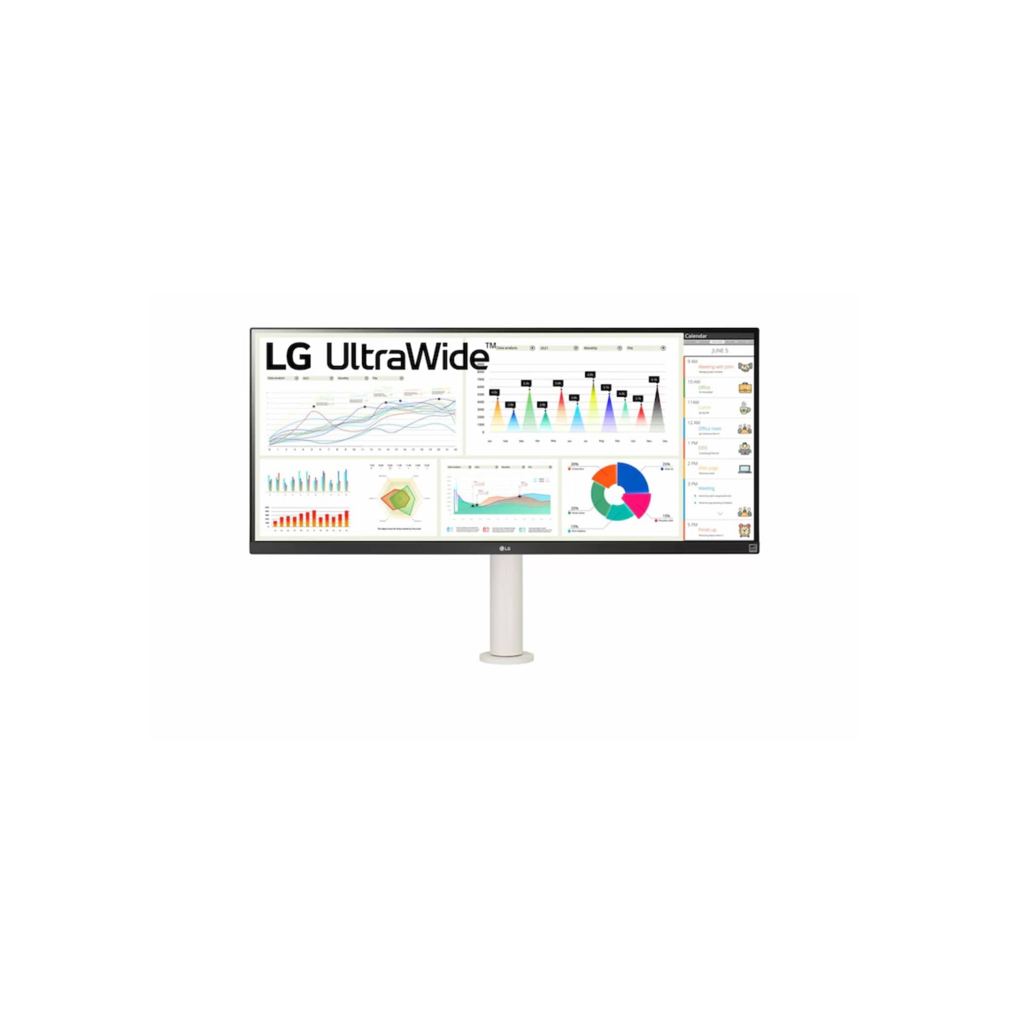 LG 34" UltraWide FHD 2560x1080 Monitor with Ergo Stand & USB-C