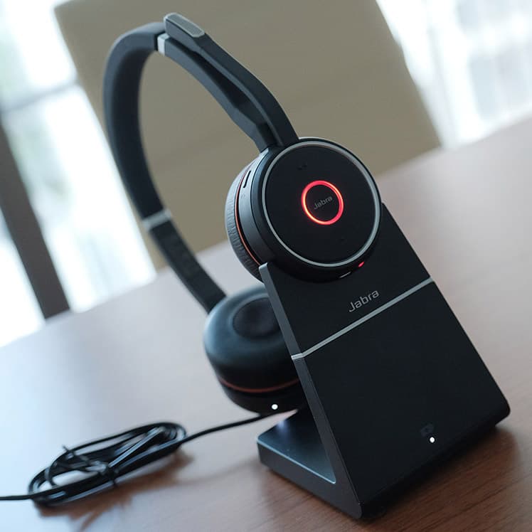 Jabra Evolve 75 Wireless Stereo Headset with Charging Stand