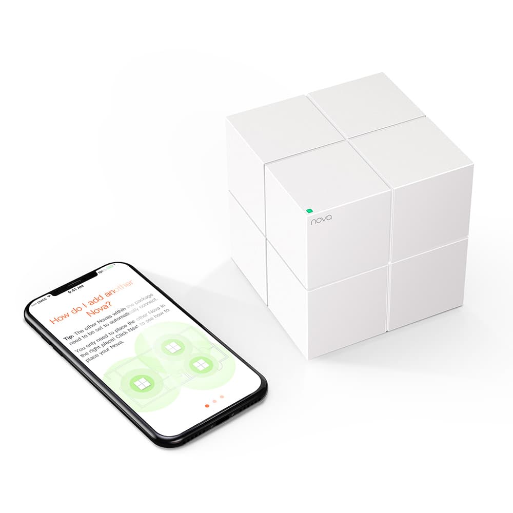Tenda Nova MW6 AC1200 Whole-Home Mesh Wi-Fi (3-Pack)