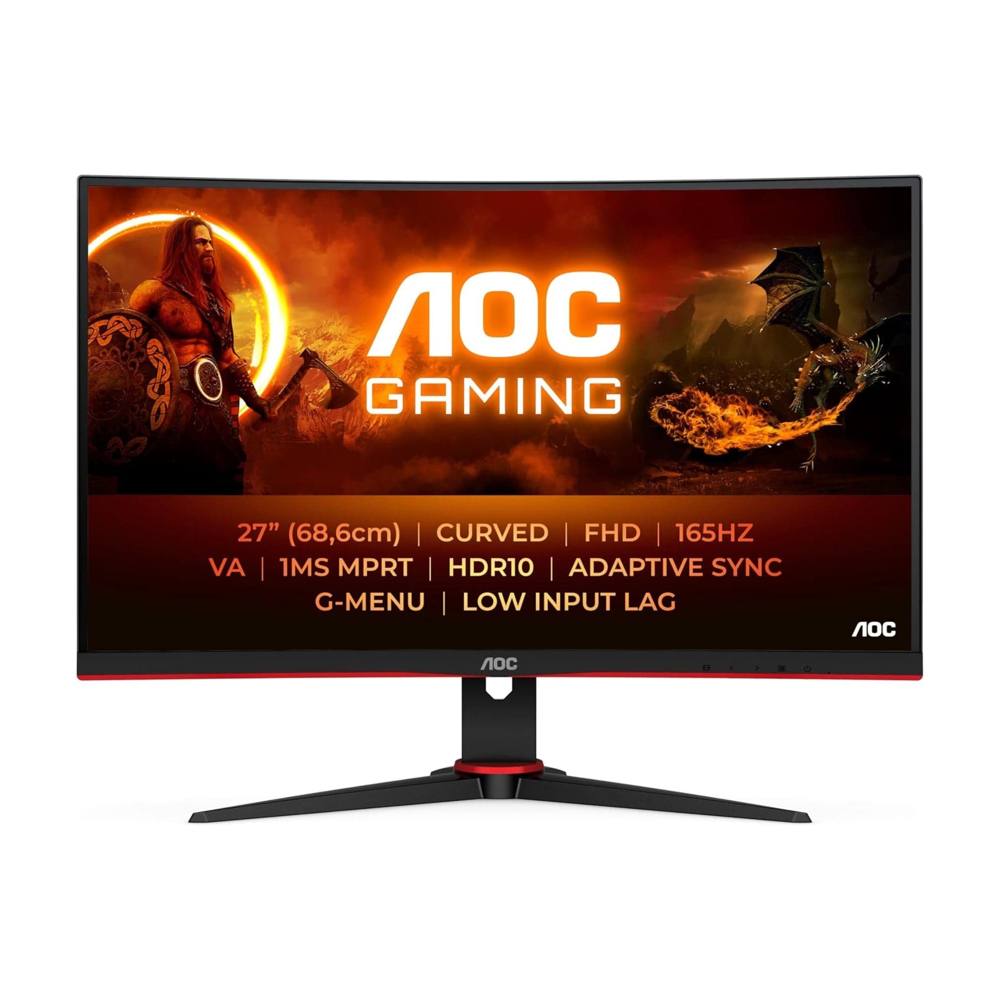 AOC C27G2E 27" FHD 165Hz VA Curved Monitor