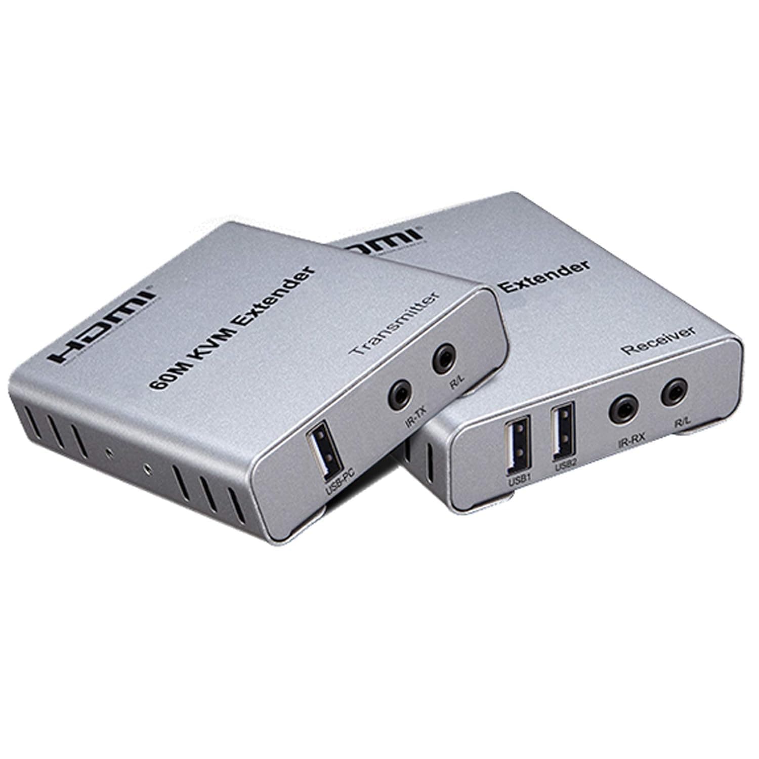Digitplus HDMI 4K KVM Extender over Cat6 with Audio, 60m