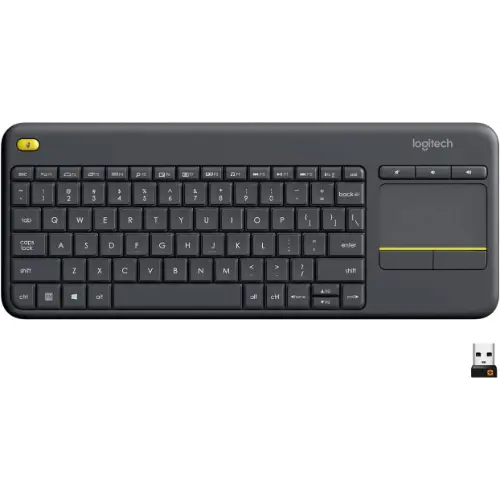 Logitech K400 Plus Wireless Keyboard with Touchpad Dark